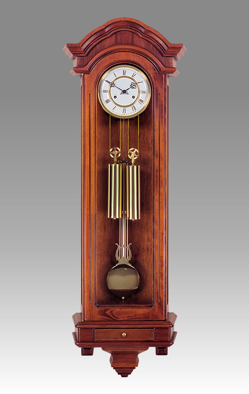Regulator-Vienna- clock Art.424/1 walnut - bim bam melody on coil gong